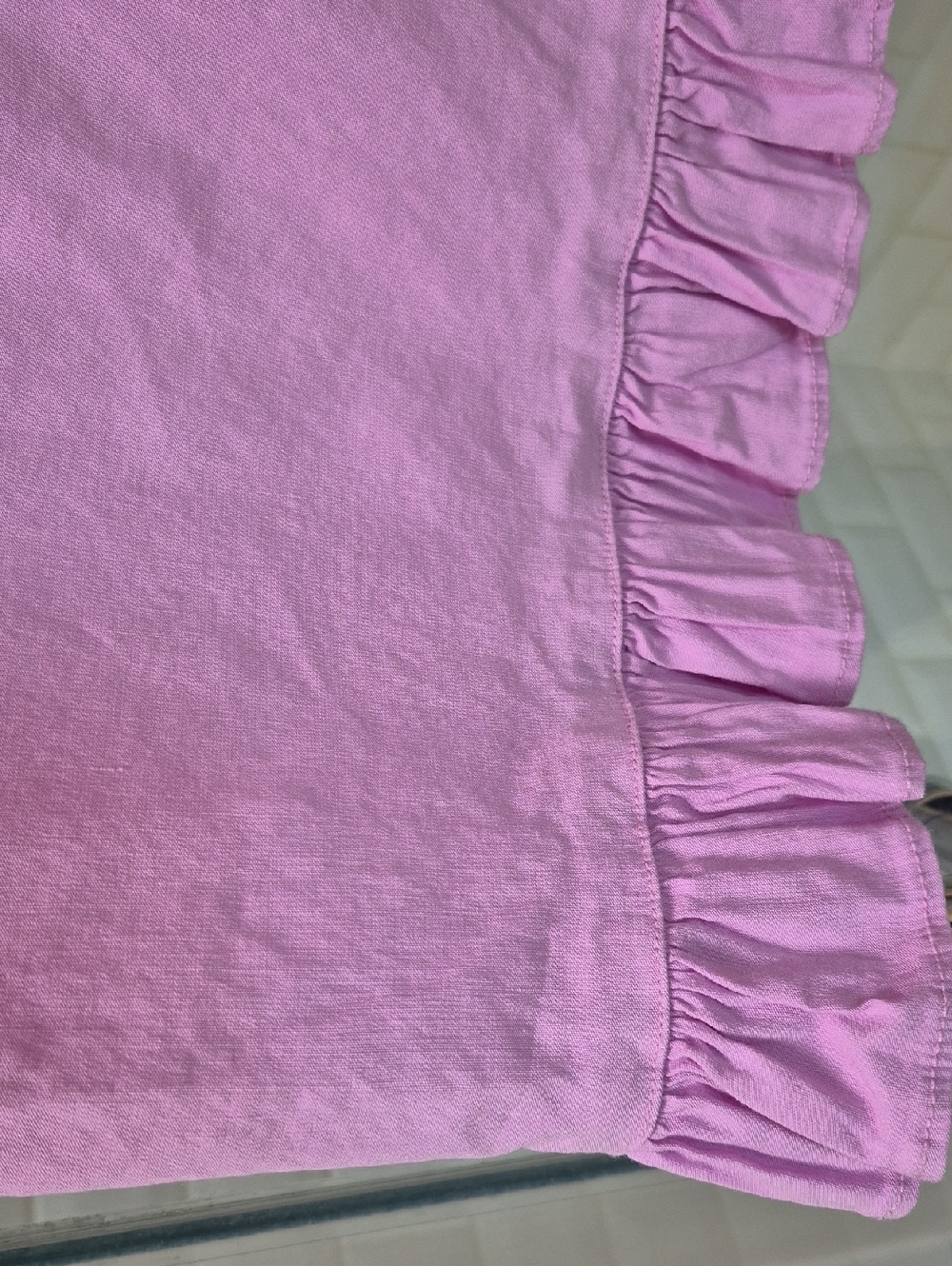 NWT Anthropologie Maeve Colette Pink Pants Bottom Ruffle Sz 28 $130 - Picture 6 of 7